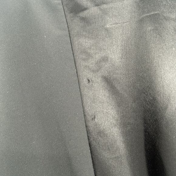 ATLEIN COLLECTIVE Black Lace Up Front Satin Midi Dress Womens XS 0 2 RTR FLAW - Picture 14 of 16